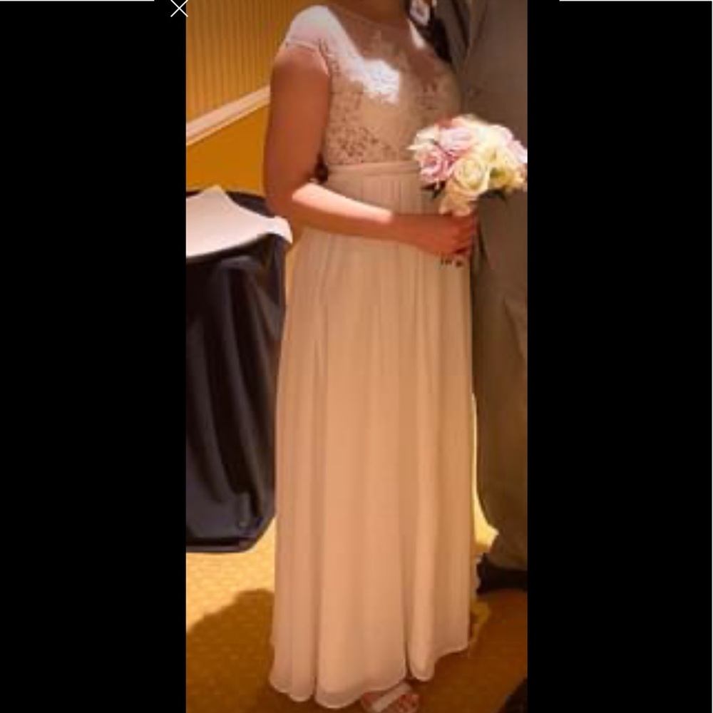 Hebeos A-Line/Princess Applique Chiffon Dress